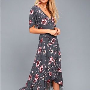 Lulu’s Floral Wrap Dress